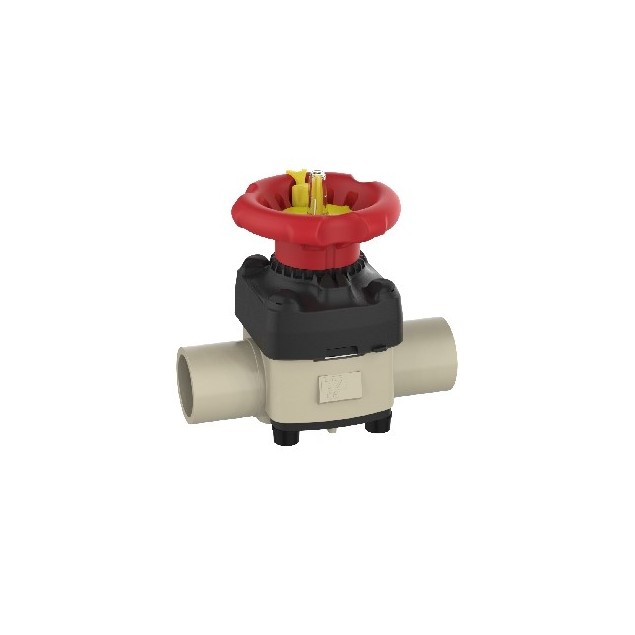 VANNE A MEMBRANE PP/PTFE MALE A SOUDER