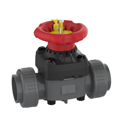 VANNE A MEMBRANE T7 PVC/PTFE  TARAUDEE