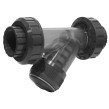 FILTRE EN Y PVC CORPS D.U TRANSPARENT TARAUDE EPDM