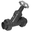 VANNE A SIEGE INCLINE PVC RACCORD UNION 3 PIECES EPDM-PE