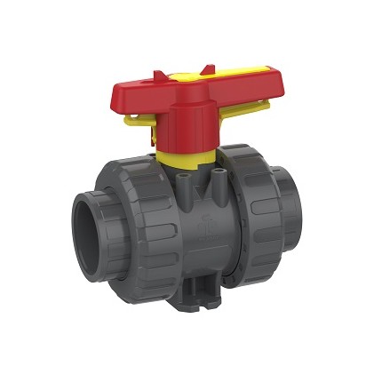 VANNE A BILLE M1 PVC/FPM FEMELLE A VISSER