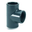 TE PVC  A COLLER / TARAUDE PAS DU GAZ CYLINDRIQUE 
