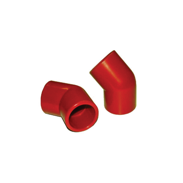 COUDE 45° ABS ROUGE D25